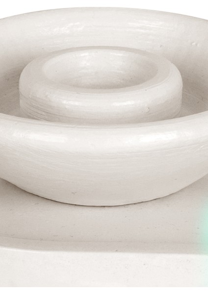New York Gri Beton Tepsili Şamdan Seti