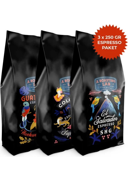 A Roasting Lab Origin Espresso Avantajlı Paket (3X250 Gram)