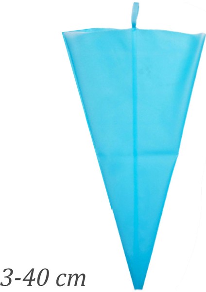 Krema Sıkma Torbası Yıkanabilir- Silikon - 3X40 cm