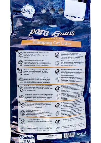 Hs Pee&Go Para Gatos Beyaz Çiçek Kokulu Toz Yapmayan Topaklanan Kedi Kumu 10 L fırsatları