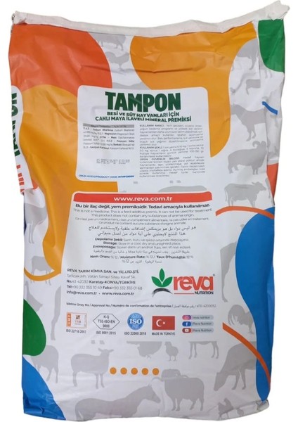 Revitamin Tampon - Verim Arttırıcı Hayvan Yem Katkı 25 kg Kraft