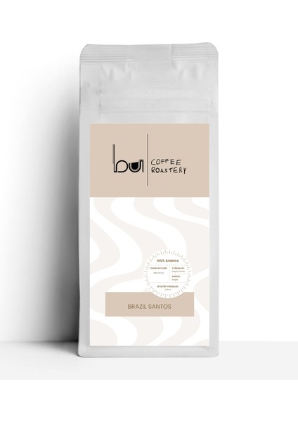 Bu Coffee Roastery Brazil Santos Yöresel Kahve 250 gr (Çekirdek)