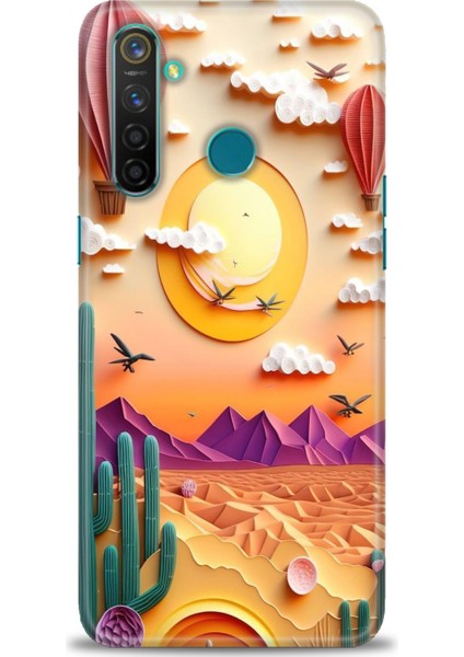 Realme 5 Pro Uyumlu Kılıf Hd Baskılı Silikon Kılıf - 849