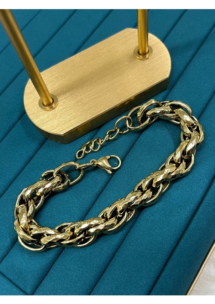 Çelik Gold Bileklik 24214