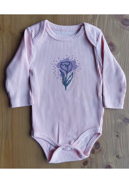 Kız Bebek Çiçek Desenli Dublin 3lü Çıtçıtlı Body/ Zıbın