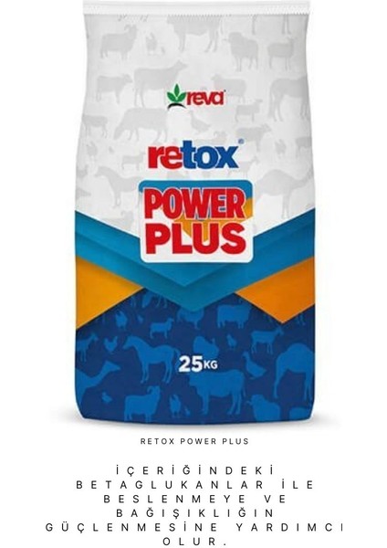 Retox Power Plus Toksın Bağlayıcı Hayvan Yem Katkı 25 kg Kraft