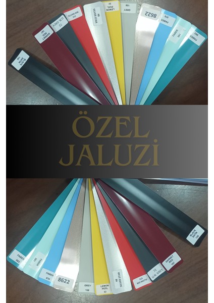 Kırmızı 25 Mm Metal Jaluzi