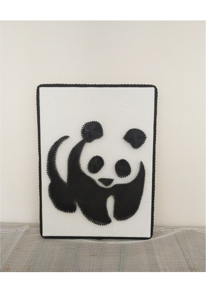 Filografi Panda TABLOSU(30X25 Cm)