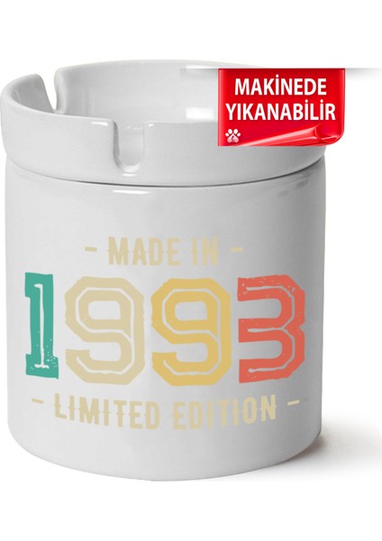 Çakılap Retro Baskılı Porselen At-Söndür Küllük (Kl-Rtr)