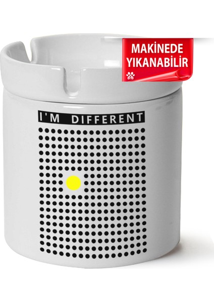 Çakılap I'm Different Baskılı Porselen At-Söndür Küllük (Kl-Yzl)