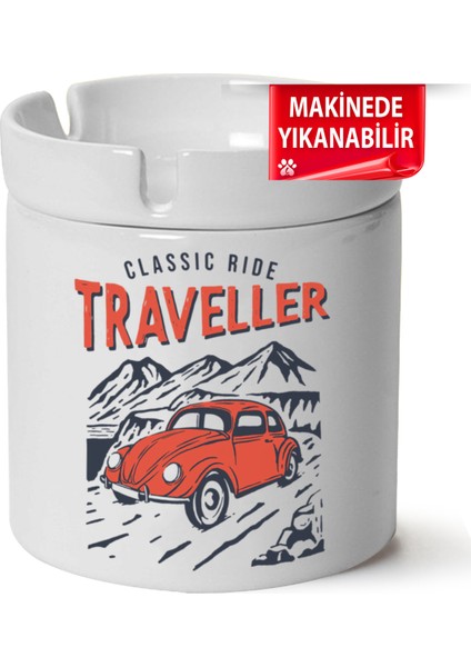 Çakılap Kamp, Karvan, Doğa Baskılı Porselen At-Söndür Küllük (Kl-Dg)