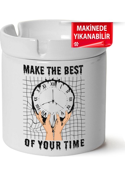 Çakılap Make The Best Baskılı Porselen At-Söndür Küllük (Kl-Krs)