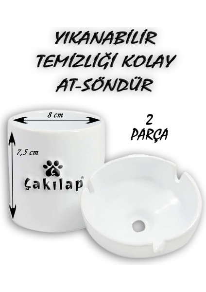 Custom Baskılı Porselen At-Söndür Küllük (Kl-Krs)