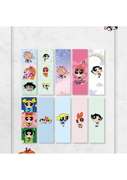 Paytak Moda Powerpuff Girls 10 Adet Kitap Ayraç Seti