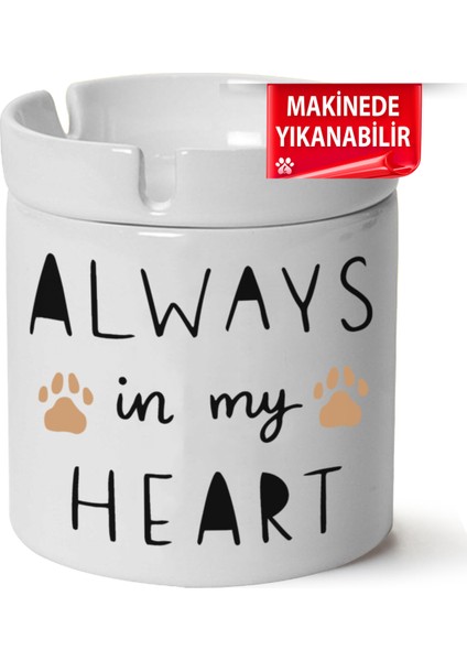 Çakılap Sevimli Köpek Baskılı Porselen At-Söndür Küllük (Kl-Hyvn-Kpk)