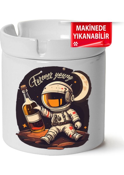 Forever Young Baskılı Porselen At-Söndür Küllük (Kl-Krs)