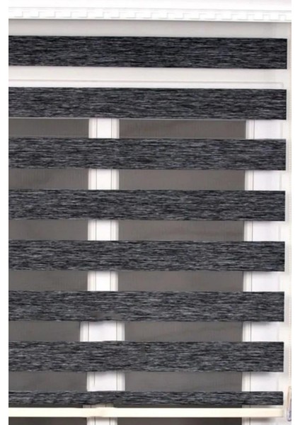 Antrasit Bambu Kumaş Zebra Stor Perde Etek Dilimsiz 1. Kalite fiyatları