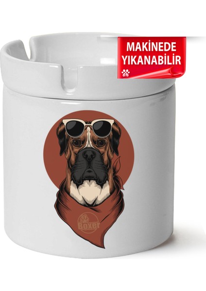 Sevimli Köpek Baskılı Porselen At-Söndür Küllük (Kl-Hyvn-Kpk)