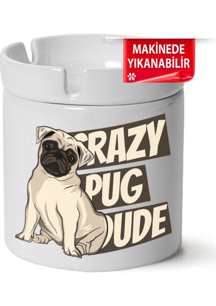 Sevimli Köpek Baskılı Porselen At-Söndür Küllük (Kl-Hyvn-Kpk)