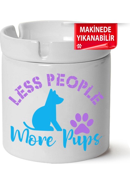 Sevimli Köpek Baskılı Porselen At-Söndür Küllük (Kl-Hyvn-Kpk)