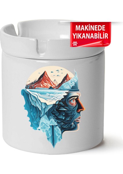 Custom Baskılı Porselen At-Söndür Küllük (Kl-Krs)