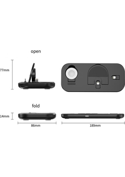 FXN-A32 3 In 1 Kablosuz Iphone Watch Wireless Hızlı Şarj Standı