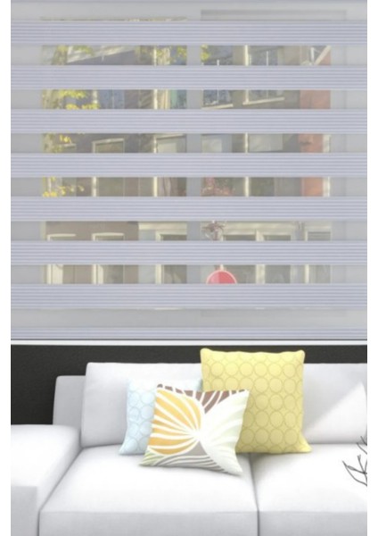 Gri Geniş Piliseli Zebra Perde fiyatları