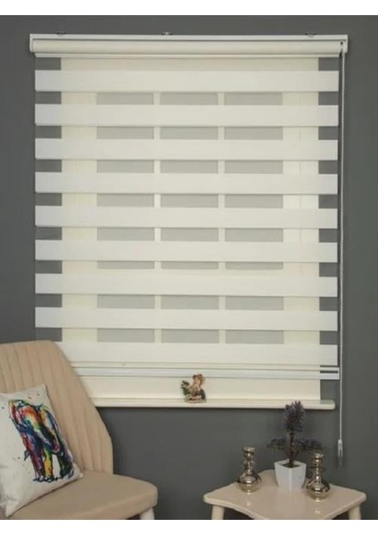 Ithal Beyaz Düz Zebra Stor Perde fiyatları