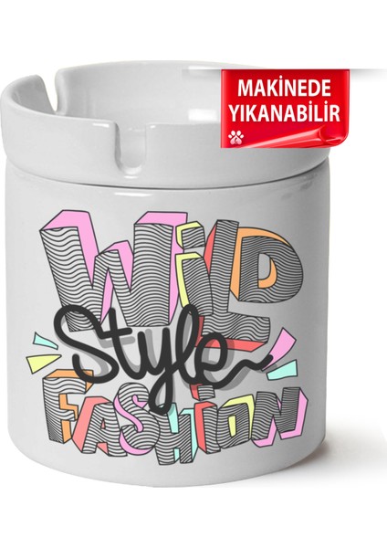 Wild Style Fashion Baskılı Porselen At-Söndür Küllük (Kl-Yzl)
