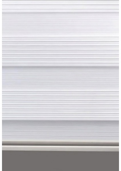 Beyaz Geniş Piliseli Zebra Perde modelleri