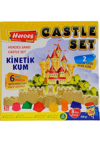 Kale Kinetik Kum Seti - 500 gr Kalıplı Kinetik Kum Seti