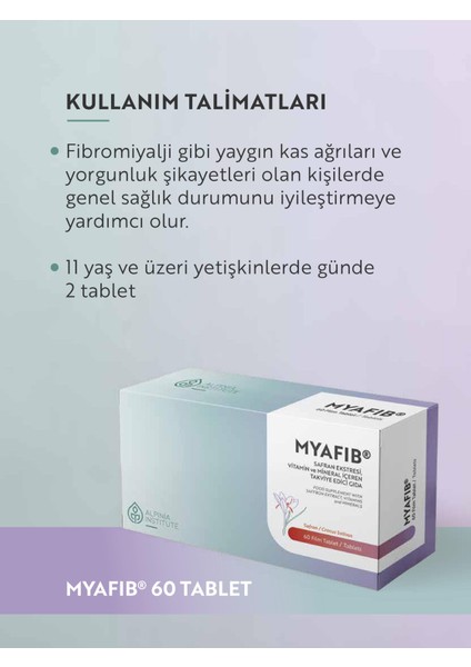 Myafıb 60 Tablet Takviye Edici Gıda