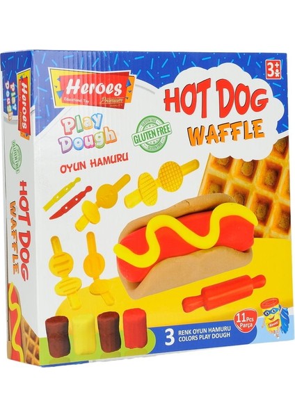 Oyun Hamuru Waffle Seti - Orta Boy