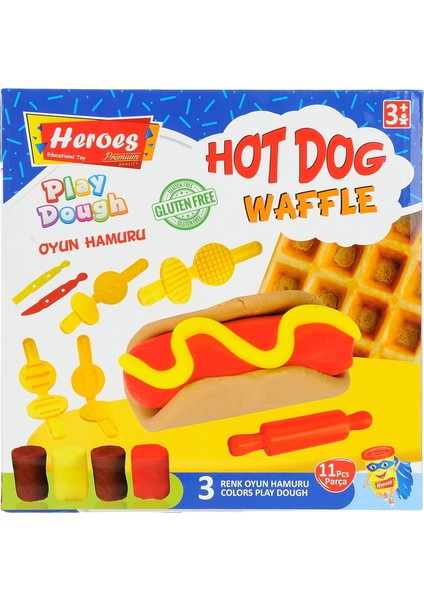 Oyun Hamuru Waffle Seti - Orta Boy