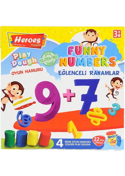 Oyun Hamuru Eğlenceli Rakamlar Seti - Orta Boy