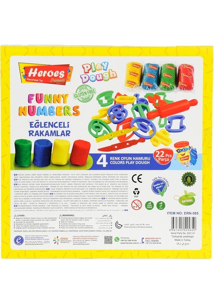 Oyun Hamuru Eğlenceli Rakamlar Seti - Orta Boy