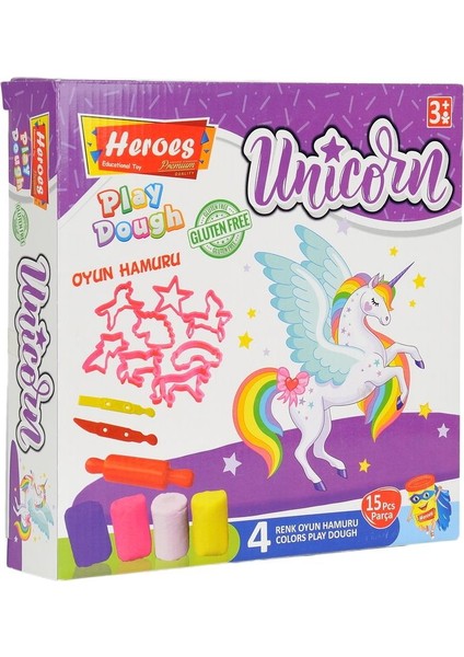 Oyun Hamuru Unicorn Seti - Orta Boy