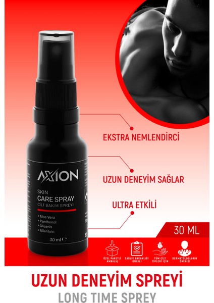Axıon Cilt Bakım Spreyi Long Tıme Sprey Uzun Deneyim 30 ml