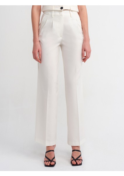 71283 Ayarlanabilir Belli Şık Pantolon-Beyaz fırsatları