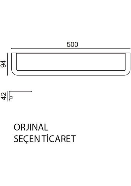 Paslanmaz Çelik Paris Mat Siyah 50 cm Uzun Havluluk fiyatları