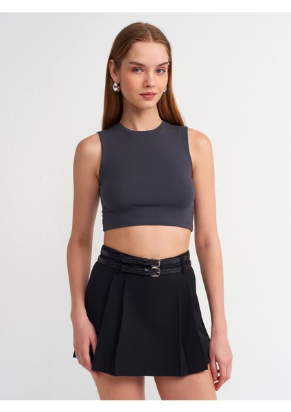 30125 Crop Top-Antrasit