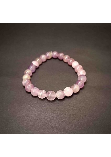 Ametist 8 mm Bileklik- Dogal Taş modelleri