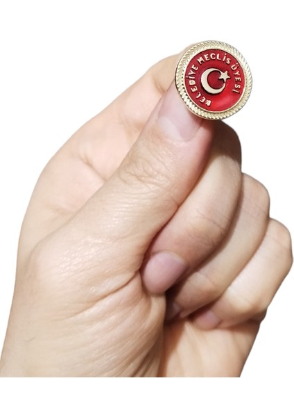 Belediye Meclis Üyesi Rozeti Parlak Kırmızı Renkli 1 Paket 6 Lı fırsatları