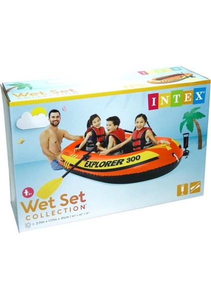 IB58332 Explorer Şişme Bot 300 186KG -Intex