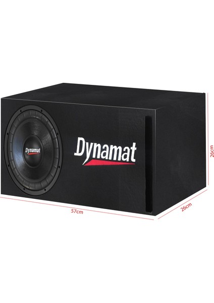 RK-320 Oto Bass Subwoofer Kabinli 20CM 800 Watt
