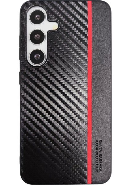 Polo Racquet Club Samsung Galaxy S24 Hazel Karbon Kapak - Siyah 374113
