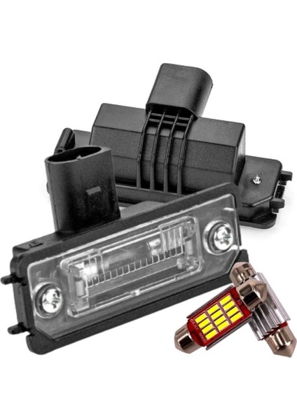 Golf 4 1998-2004 Model Arası Uyumlu Ledli Plaka Lambası Soğutmalı Beyaz Işık Takım