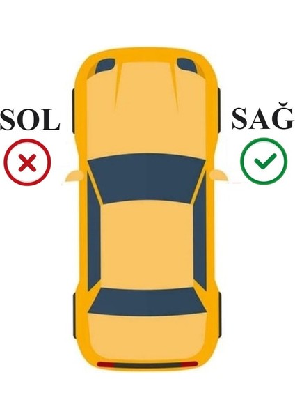 Golf 4 1998-2004 Model Arası Uyumlu Arka Sağ Yolcu Tarafı Dış Kapı Kolu Kapağı Bademi Astarlı