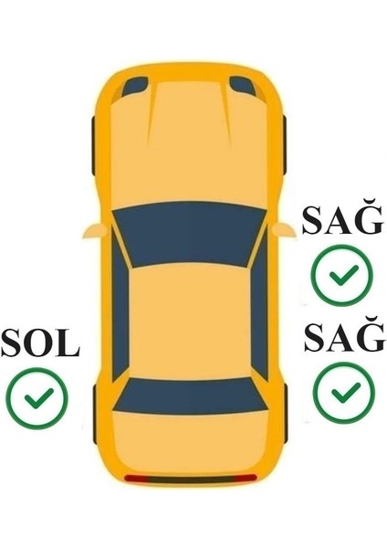 Golf 4 1998-2004 Model Arası Uyumlu (Gri) Kapı Iç Kapı Çekme Kolu Takım