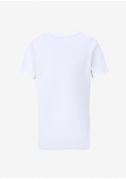 Beyaz Kadın Bisiklet Yaka Basic T-Shirt F4SL-TST0912 fiyatları